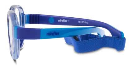 Miraflex MF4004 Kids Blue glasses - Blue - Side View