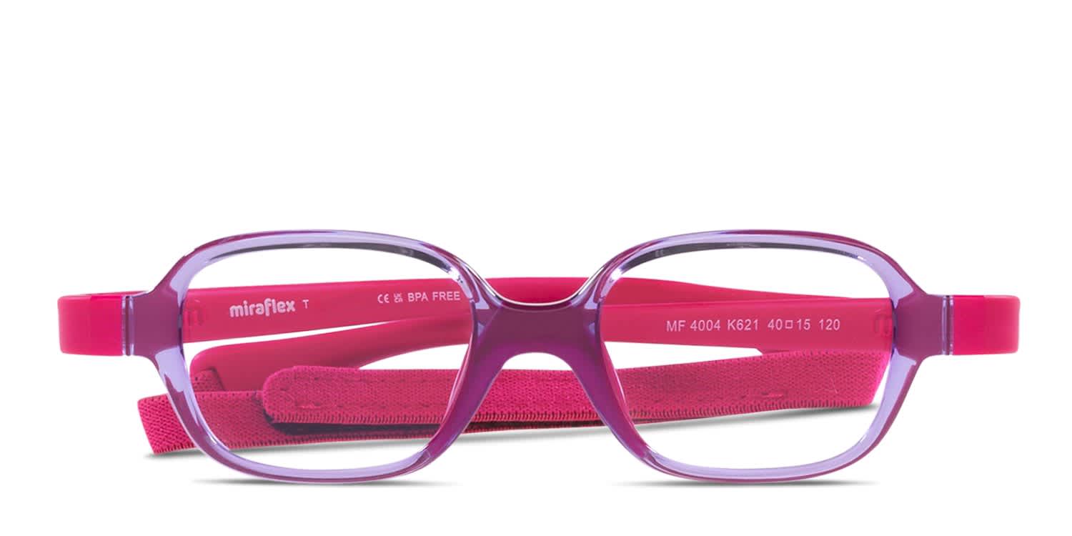 Miraflex MF4004 Kids Purple, Pink glasses - Purple / Pink - Frontal View