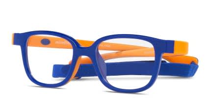 Miraflex MF4005 Kids Blue, Orange glasses - Blue / Orange - Angle View