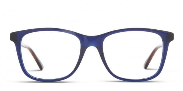 Gucci GG0018O Navy Blue w Tortoise Prescription Eyeglasses