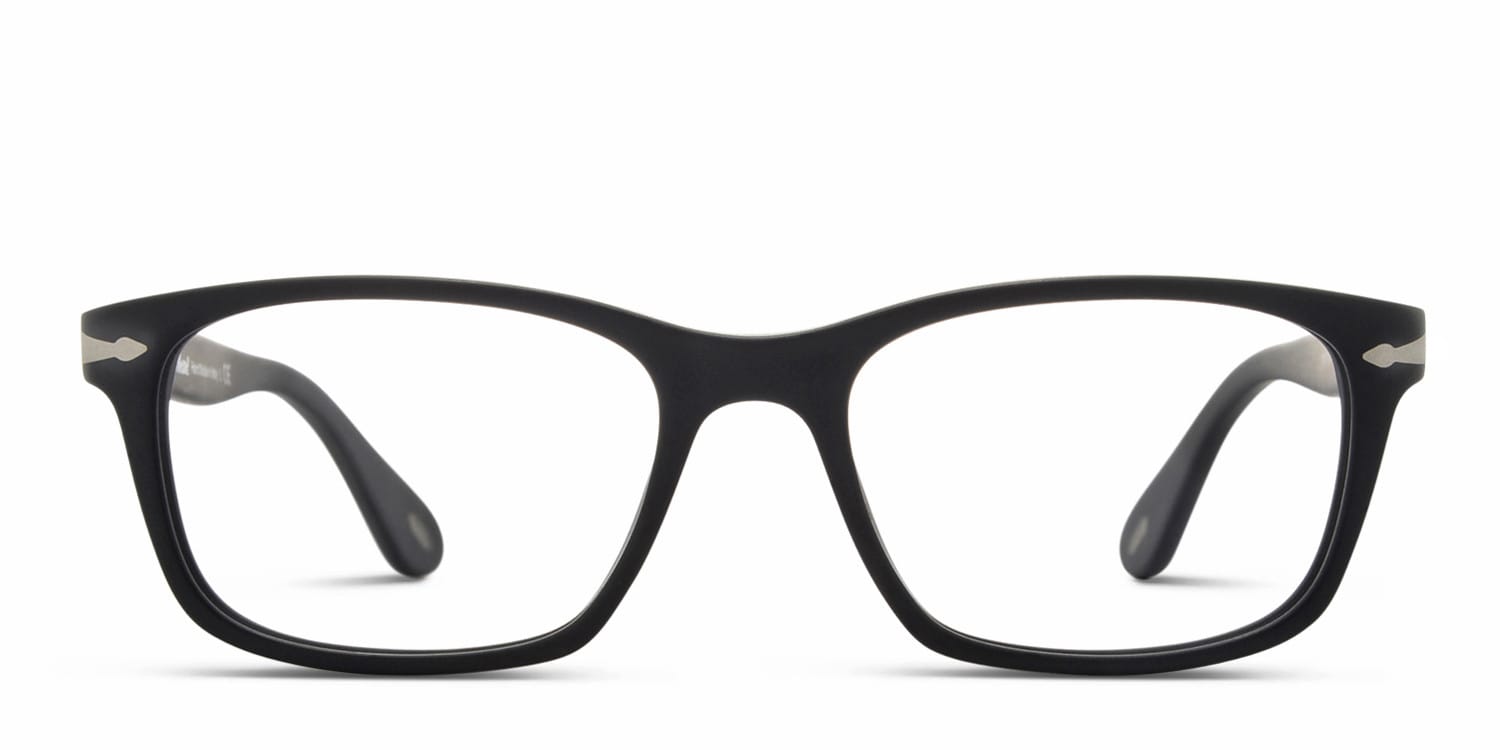 Persol 3012V Matte Black glasses - Matte Black - Frontal View