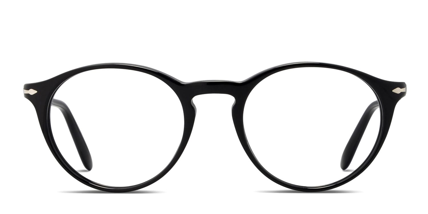 Ottoto Everad Shiny Black/Silver Eyeglasses | Includes FREE Ottoto Everad Shiny Black/Silver Eyeglasses | Includes FREE