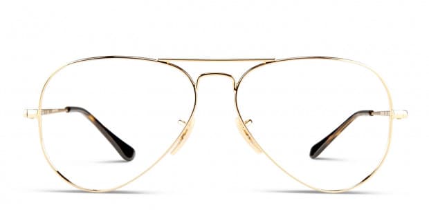 Ray-Ban RX6489 Aviator Gold Prescription Glasses