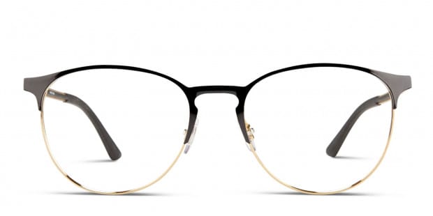 Ray Ban RX6375 Black Gold Eyeglasses Includes FREE Rx Lenses