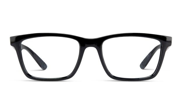 Ray-Ban 7025 Shiny Black Eyeglasses | Includes FREE Rx Lenses