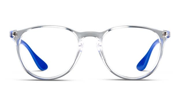 Ray-Ban 7046 Blue/Clear Prescription Eyeglasses