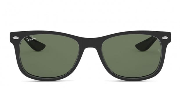 Ray Ban RJ9052S Kids Black Green Prescription Sunglasses 50