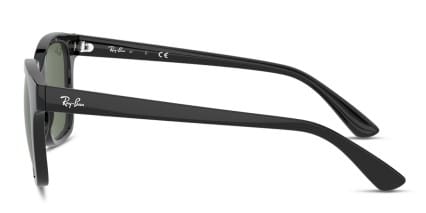 Ray-Ban RJ9071S Kids Shiny Black/Green glasses - Shiny Black / Green - Side View