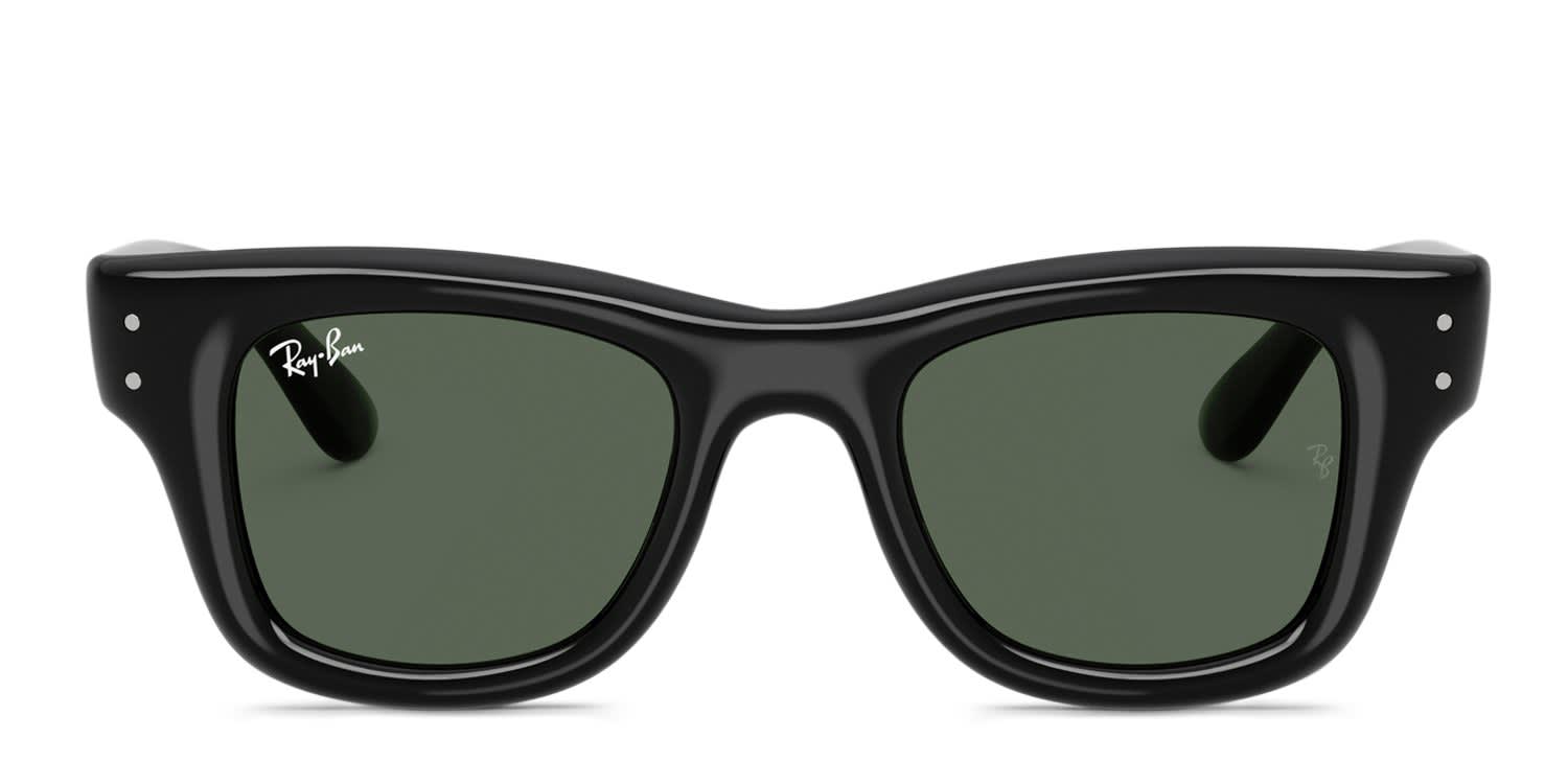 Ray-ban RJ9240S Kids Black, Green glasses - Black - Frontal View