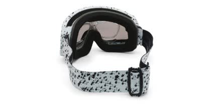 Revel Whitefish Ski Goggles w/Clip-In White, Black glasses - Shiny Black - Side View