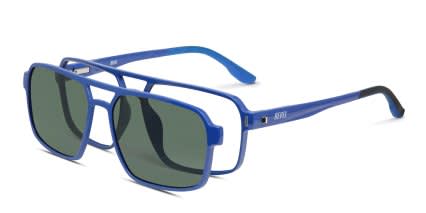 Revel Pull Blue w/Clip-on glasses - Blue - Angle View