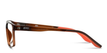Revel To the Max Brown w/Clip-on glasses - Brown - Side View