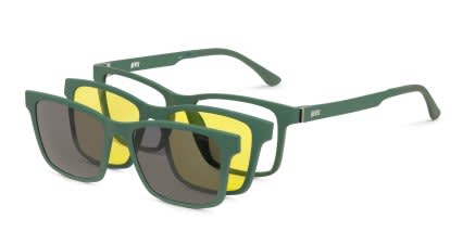 Revel Resolve Green w/Clip-On glasses - Green - Angle View
