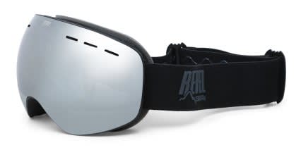 Revel Vail Ski Goggles w/Clip-in Silver, Black glasses - Silver / Black - Angle View