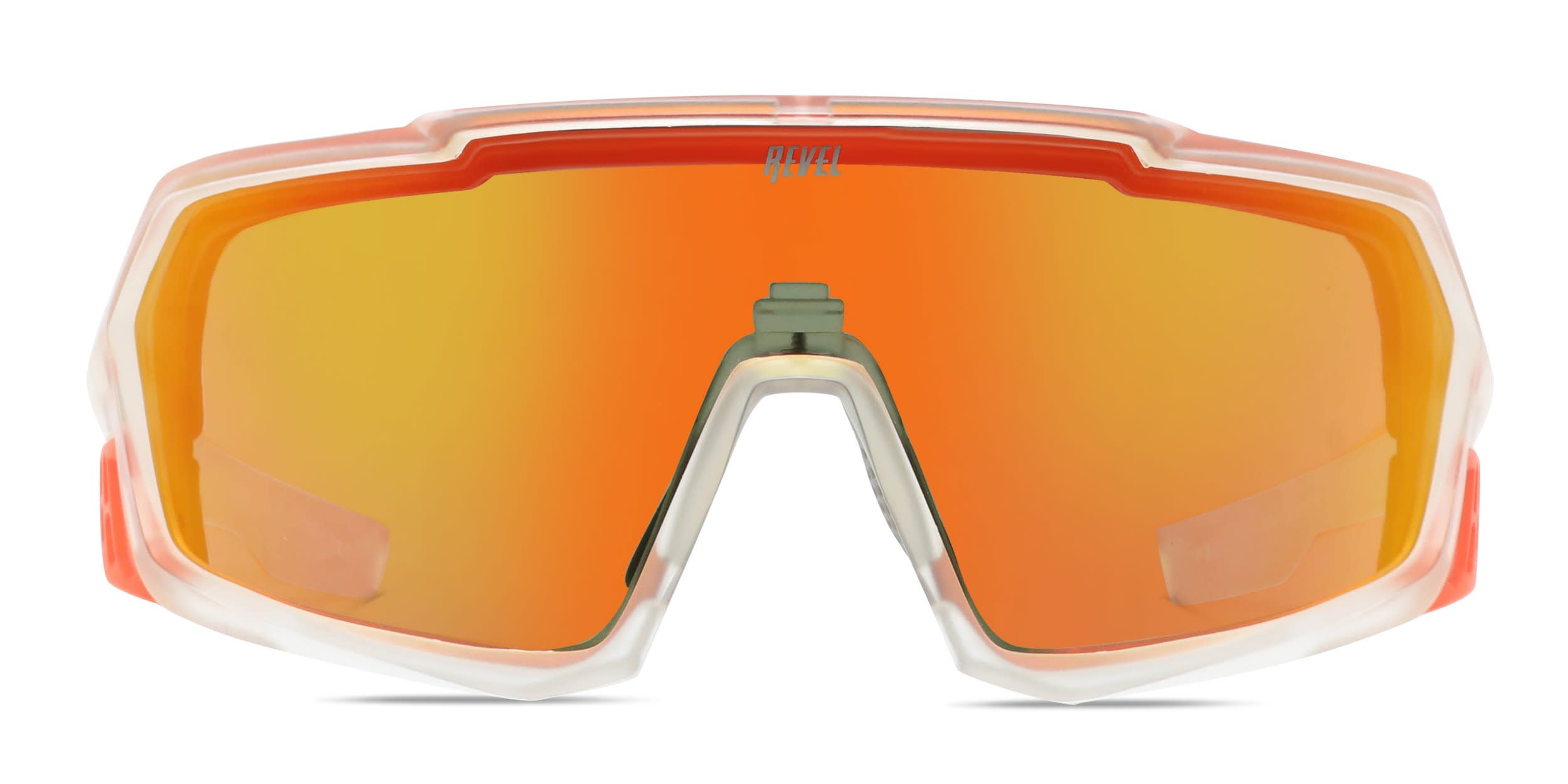 Revel R-Vision w/Clip-in Clear, Orange glasses - Clear / Orange - Frontal View