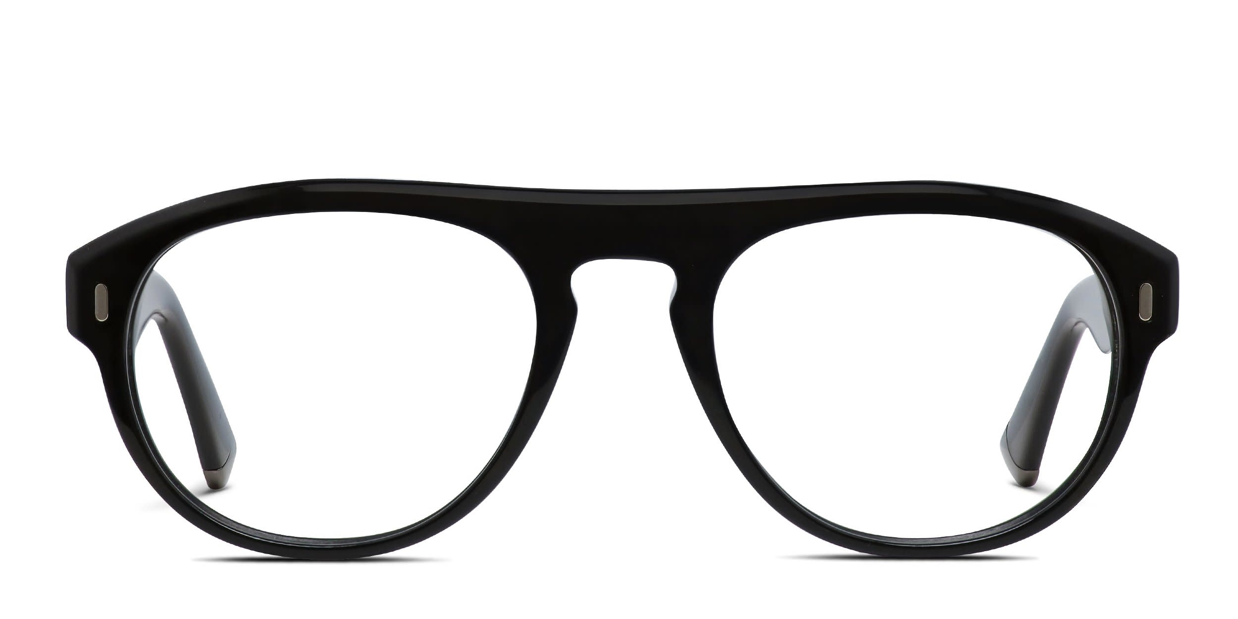 Muse Cliff w/Clip-on Shiny Black glasses - Shiny Black - Frontal View