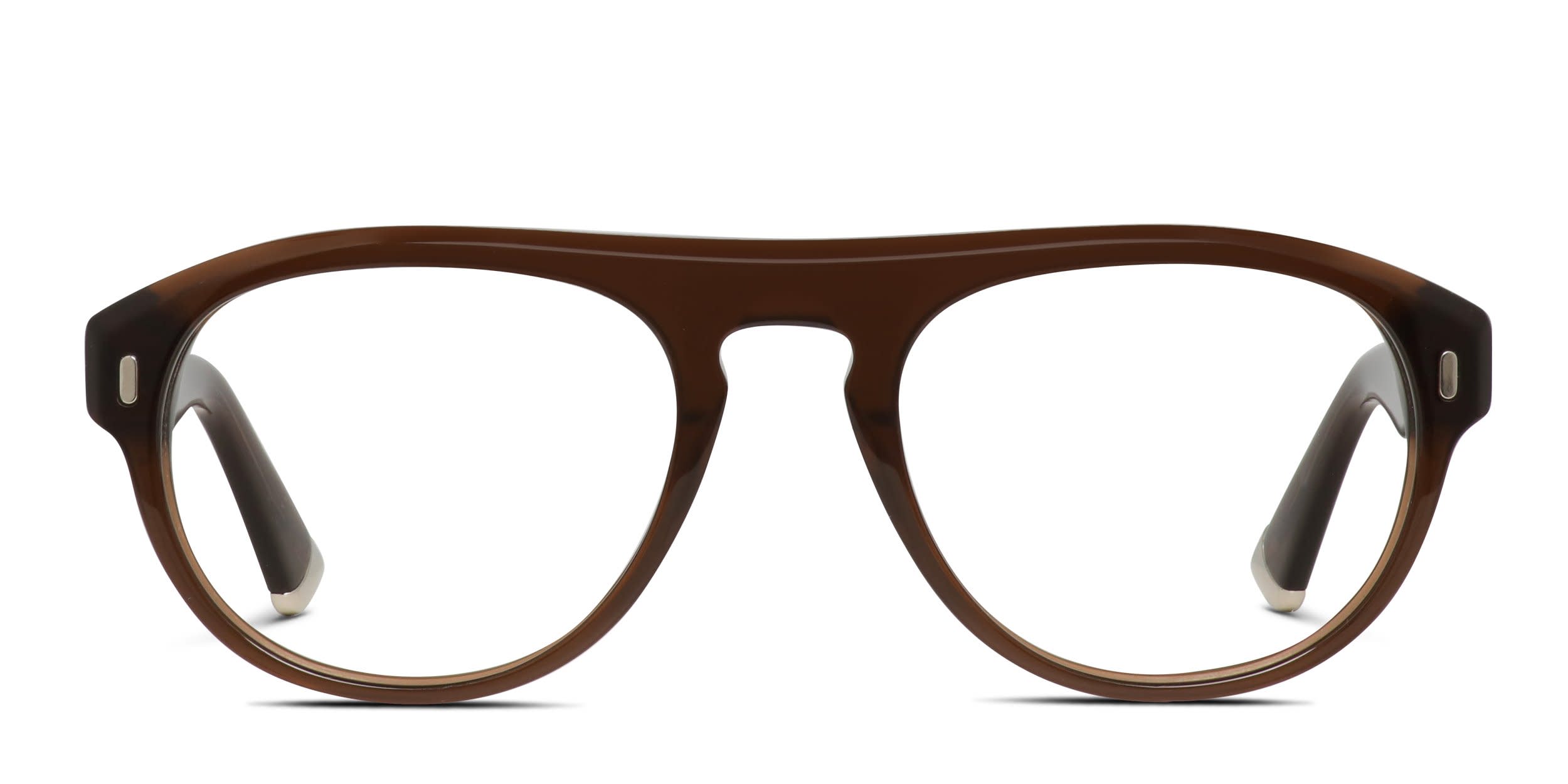 Muse Cliff w/Clip-on Brown glasses - Brown - Frontal View
