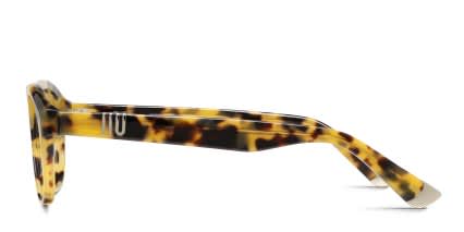 Muse Cliff w/Clip-on Tortoise, Yellow glasses - Tortoise / Yellow - Side View