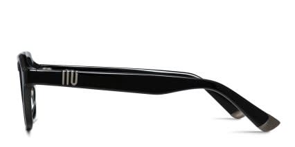 Muse San Simeon w/Clip-on Shiny Black glasses - Shiny Black - Side View