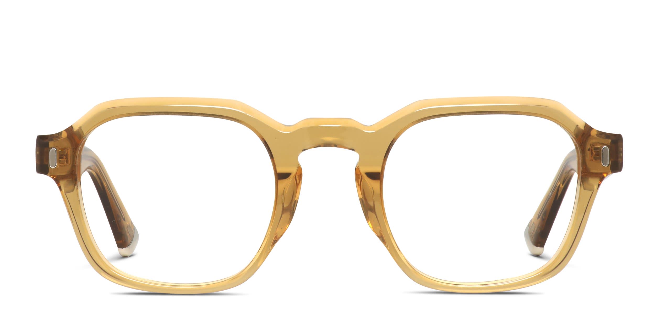 Muse San Simeon w/Clip-on Yellow, Clear glasses - Yellow / Clear - Frontal View