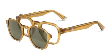 Muse San Simeon w/Clip-on Yellow, Clear glasses - Yellow / Clear - Angle View