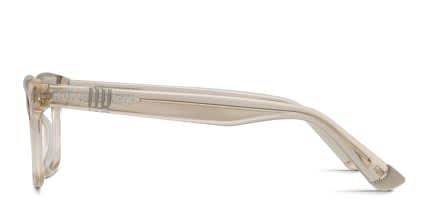 Muse Laguna w/Clip-on Beige, Clear glasses - Beige / Clear - Side View