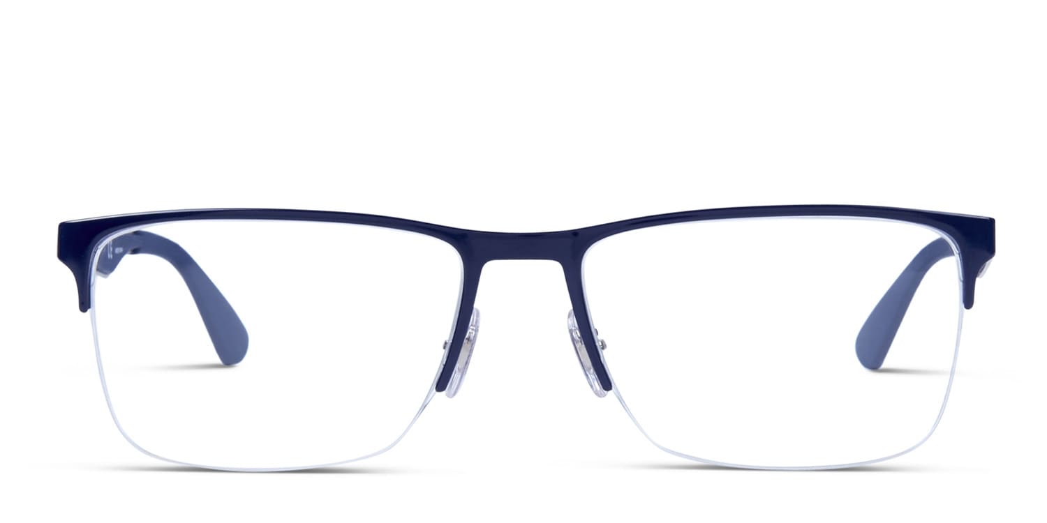 Ray-Ban RX6335 Blue, Gunmetal glasses - Blue / Gunmetal - Frontal View
