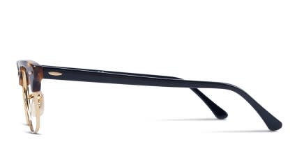 Ray-Ban RX5154 Clubmaster Tortoise/Gold/Black glasses - Tortoise / Gold / Black - Side View