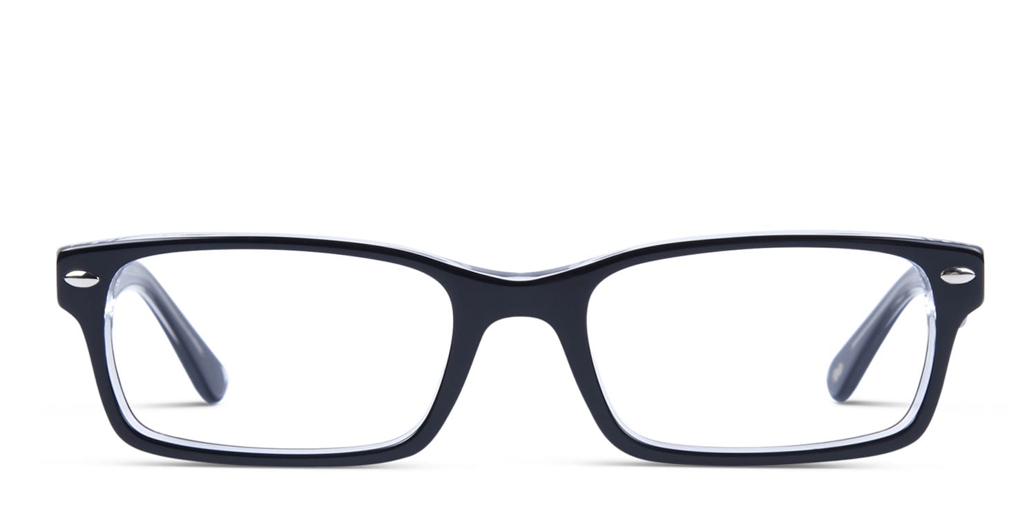 Ray-Ban RB5206 Black Crystal glasses - Black / Clear - Frontal View