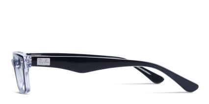 Ray-Ban RB5206 Black Crystal glasses - Black / Clear - Side View