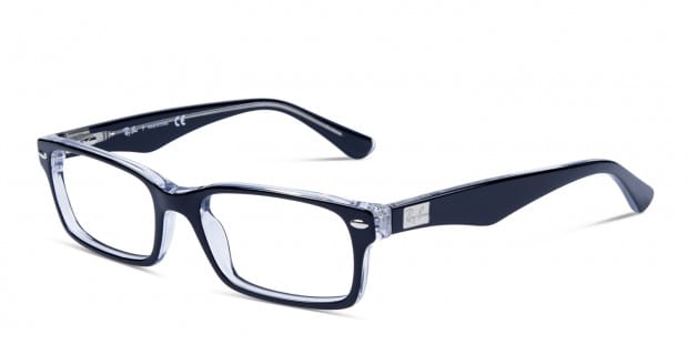 Ray Ban 5206 Black Crystal Eyeglasses Includes FREE Rx Lenses