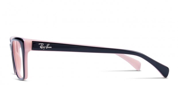 Ray-Ban 5298 Black w/Pink Prescription Eyeglasses