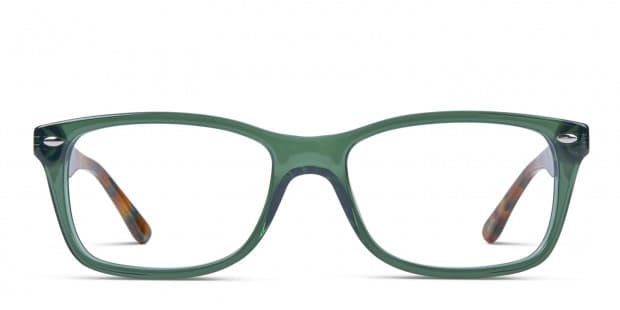 Ray Ban RX5228 Green Tortoise Prescription Eyeglasses