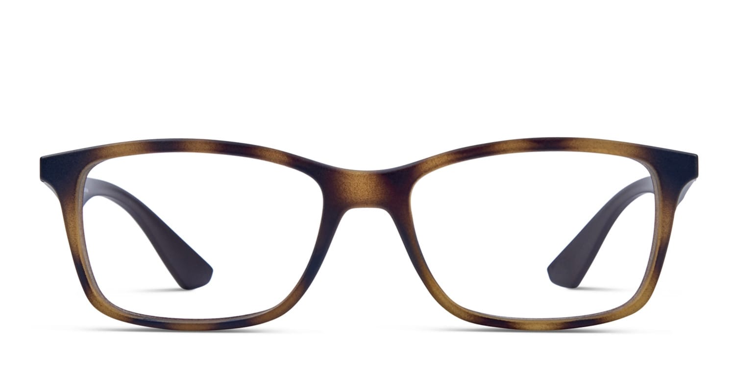 Ray-Ban RX7047 Brown w/Tortoise glasses - Brown / Tortoise - Frontal View