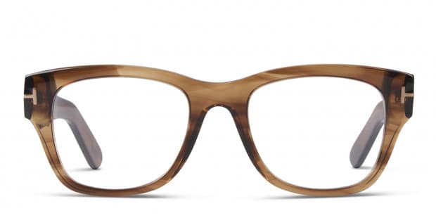 Tom Ford TF5379 Clear Brown Prescription Eyeglasses