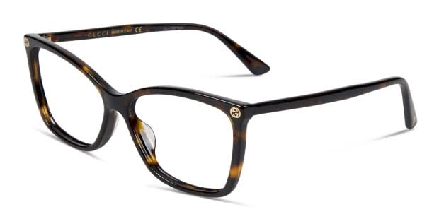 Gucci GG0025O Tortoise Prescription Eyeglasses display picture 2