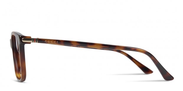 Gucci GG0018O Tortoise Eyeglasses Includes FREE Rx Lenses