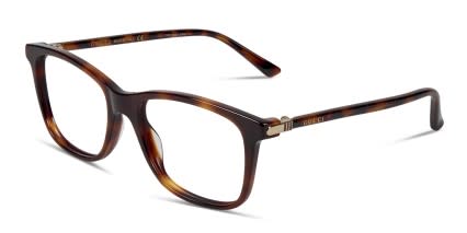 Gucci GG0018O Tortoise glasses - Tortoise - Angle View