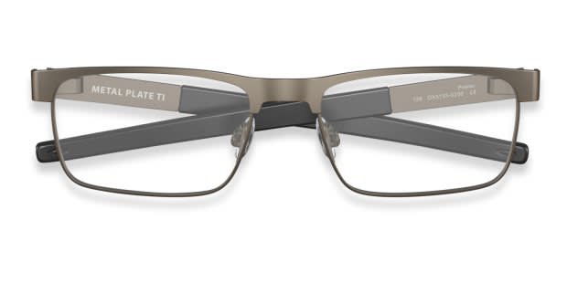 Oakley OX5153 Metal Plate TI Gray Eyeglasses | Includes FREE Rx Lenses