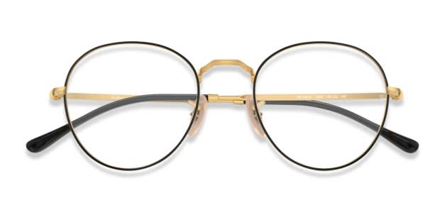 Ray-Ban RX3582V David Black , Gold Eyeglasses | Includes FREE Rx