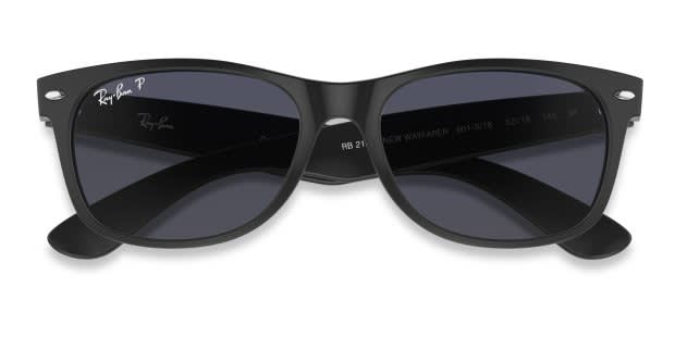 Ray-Ban RB2132 New Wayfarer Matte Black Sunglasses