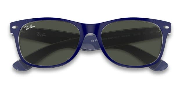 Ray-Ban RB2132 New Wayfarer Blue, Clear Sunglasses