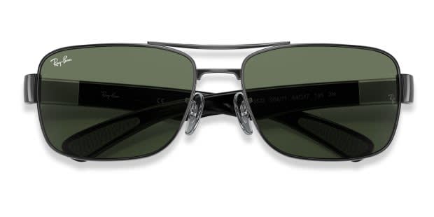 Ray-Ban 偏光レンズ RB3522 004/9A サングラス グリーン Ray-Ban RB3522 Gunmetal, Green Sunglasses