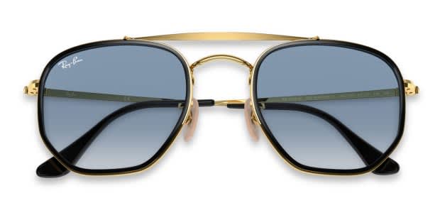 Ray-Ban RB3648M The Marshal II Black/Gold Sunglasses