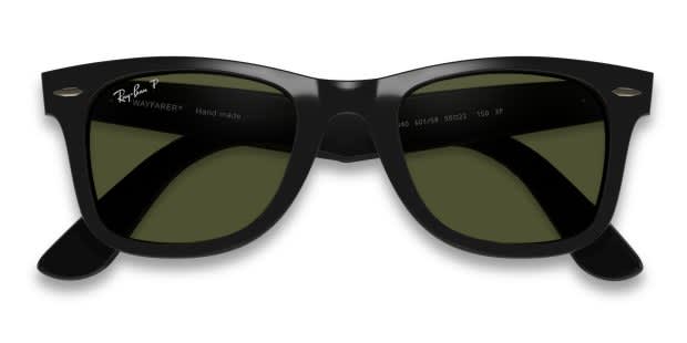 Ray-Ban 4340 Wayfarer Black w/Green Polarized Prescription