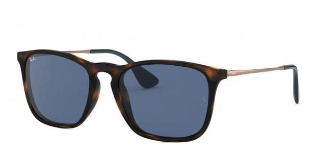 Ray Ban RB4187 Chris Brown Tortoise Blue Prescription Sunglasses