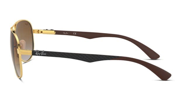 Ray-Ban 8313 Gold/Brown Sunglasses