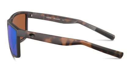 Costa Del Mar 6S9016 Rinconcito Brown, Tortoise, Green glasses - Brown / Tortoise / Green - Side View