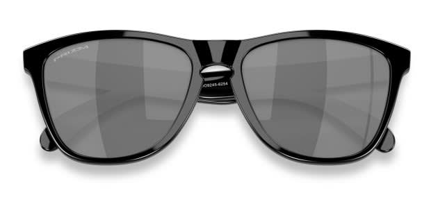 Oakley OO9245 Frogskins (A) Shiny Black, Gray Sunglasses