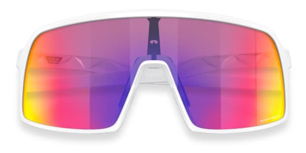 Oakley OO9462 Sutro S white frame with PRIZM road lenses. Lenses